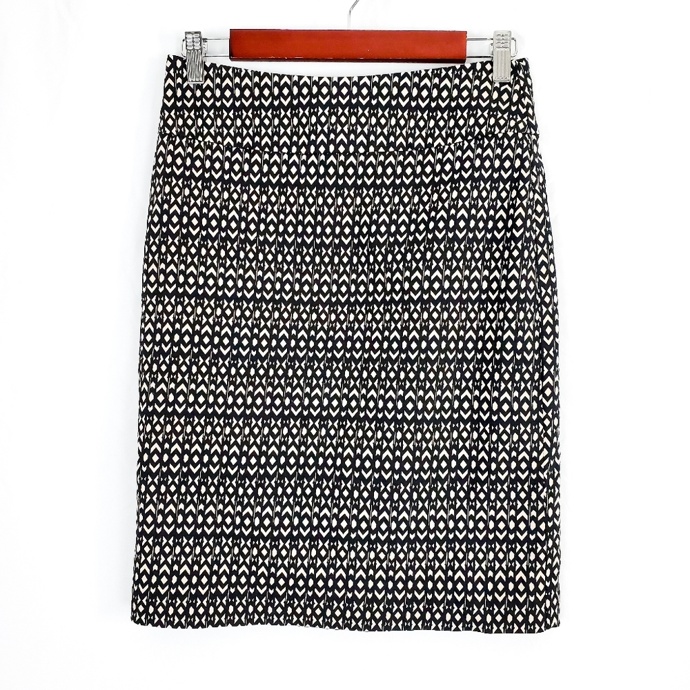 Margaret M Black and White Bodycon Pencil Skirt